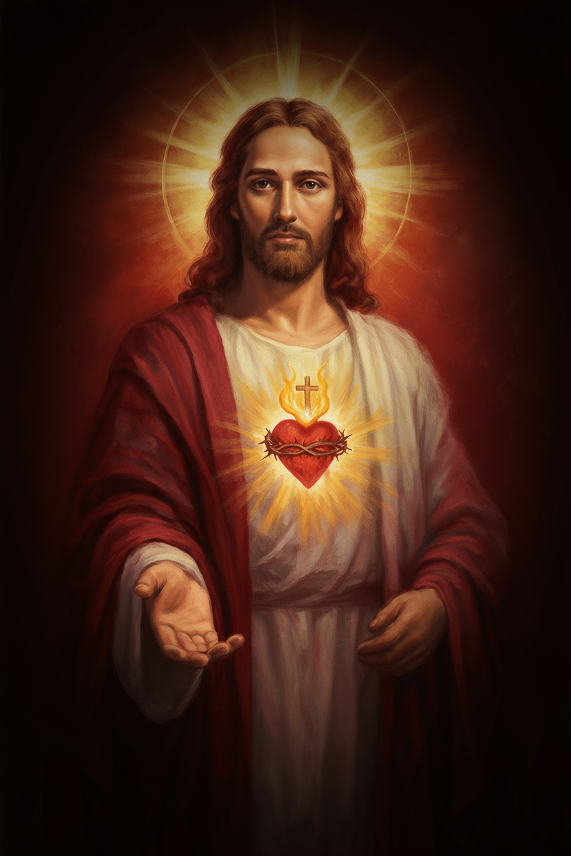 Jesús con corazón